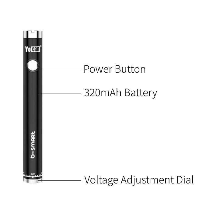 Batería para cartucho de extracto YoCan B-Smart con cargador - Fritos Club Smoke Shop