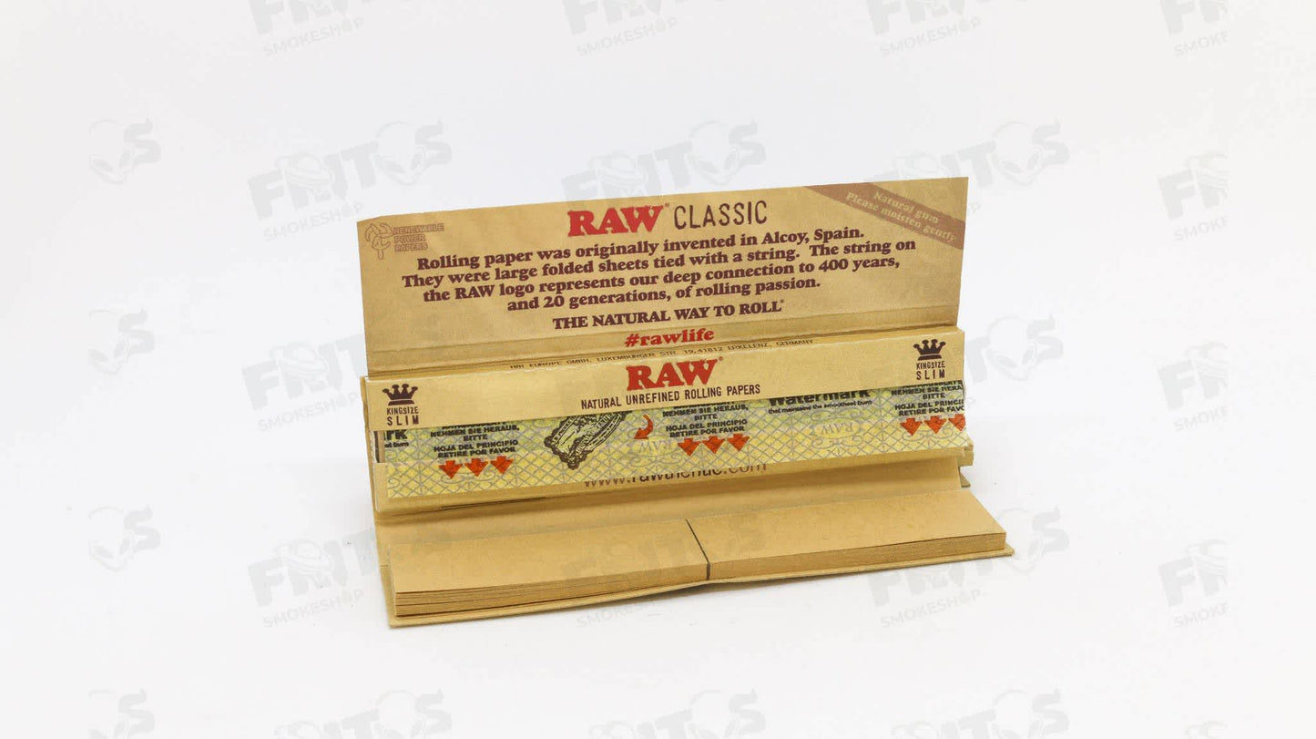 RAW Classic Connoisseur 32 hojas + Filtros - Fritos Club Smoke Shop