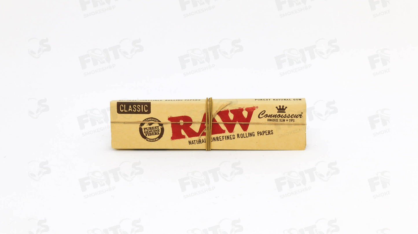 RAW Classic Connoisseur 32 hojas + Filtros - Fritos Club Smoke Shop