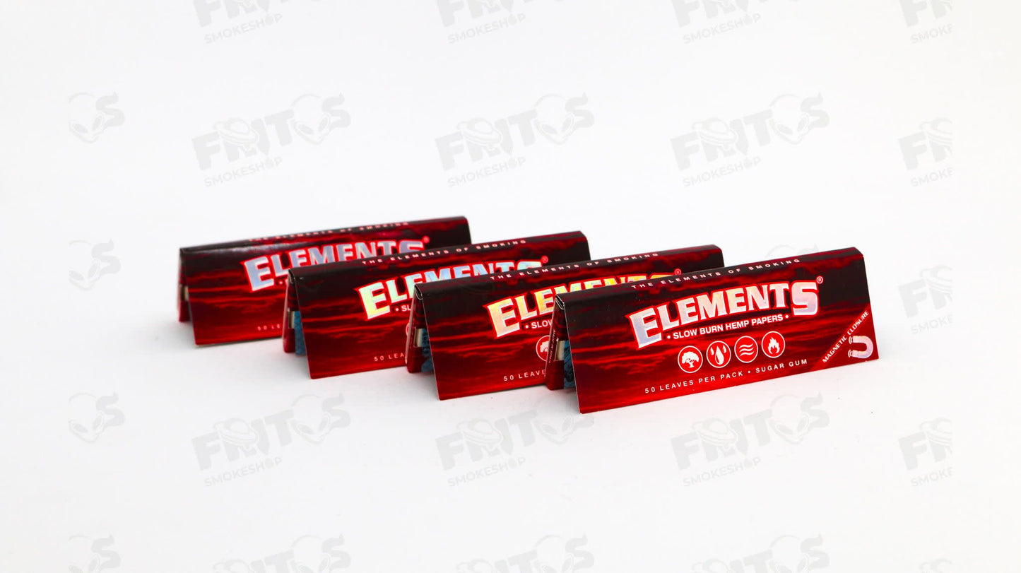 Elements Slow Burn Roja 1¼ 50 hojas - Fritos Club Smoke Shop