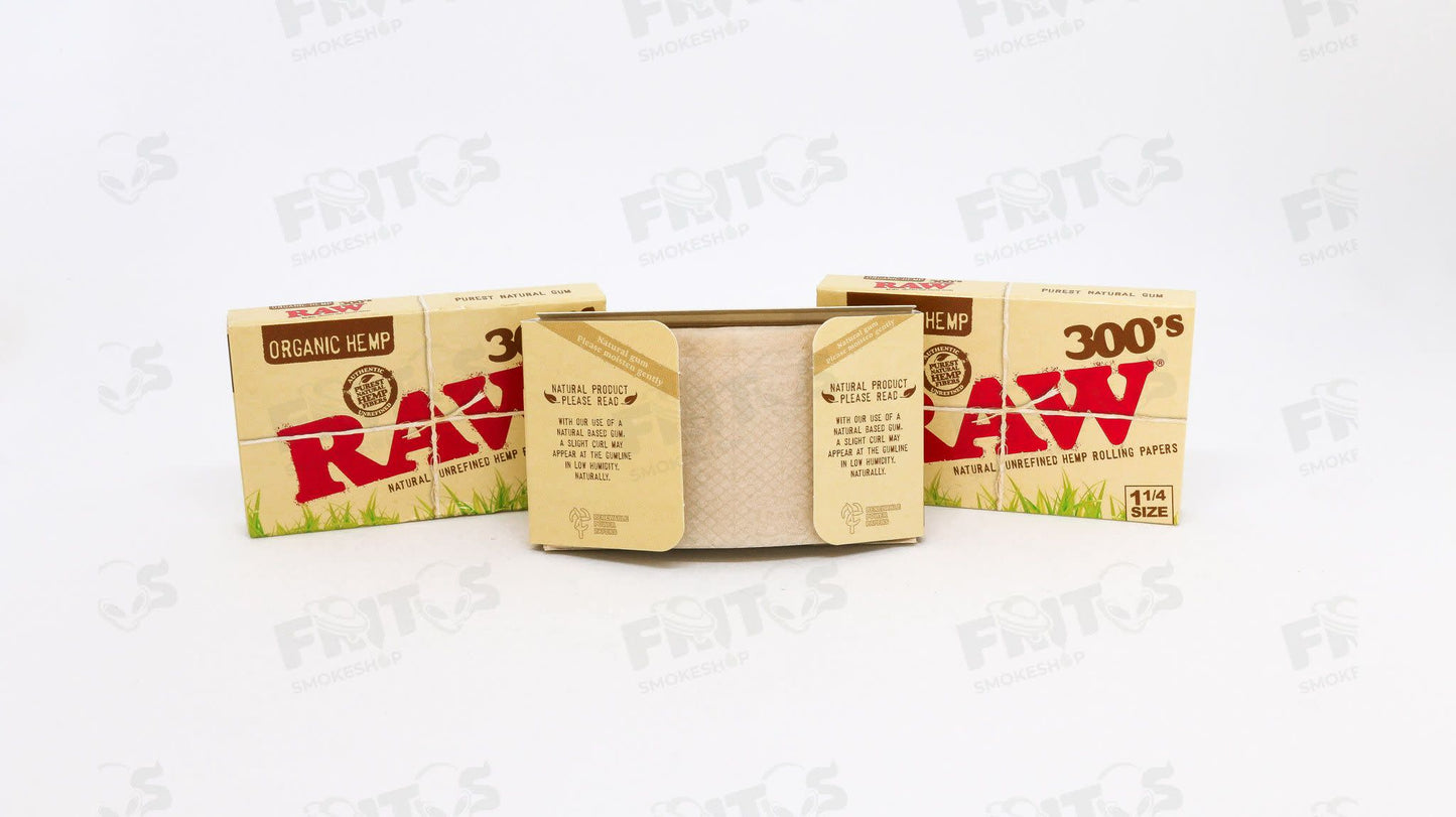 RAW Organic 300´s 1¼ - Fritos Club Smoke Shop