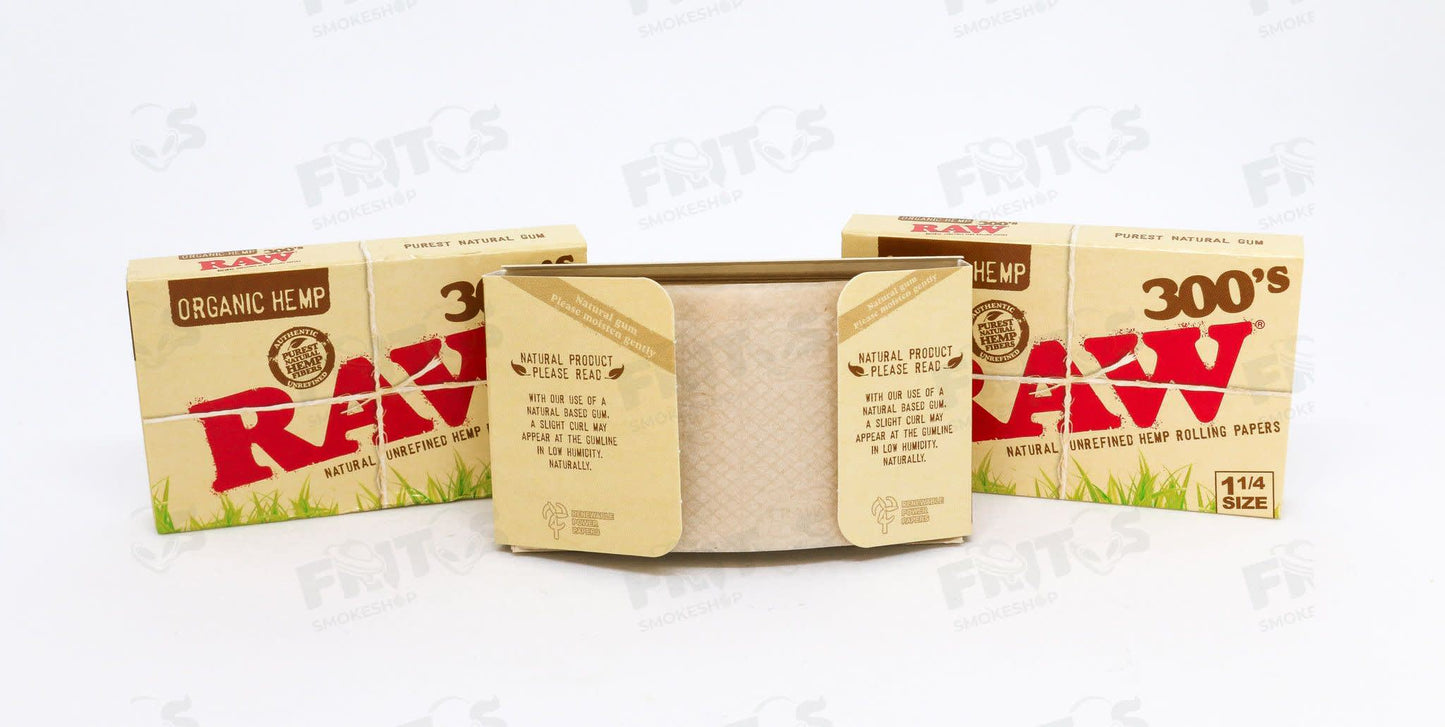 RAW Organic 300´s 1¼ - Fritos Club Smoke Shop