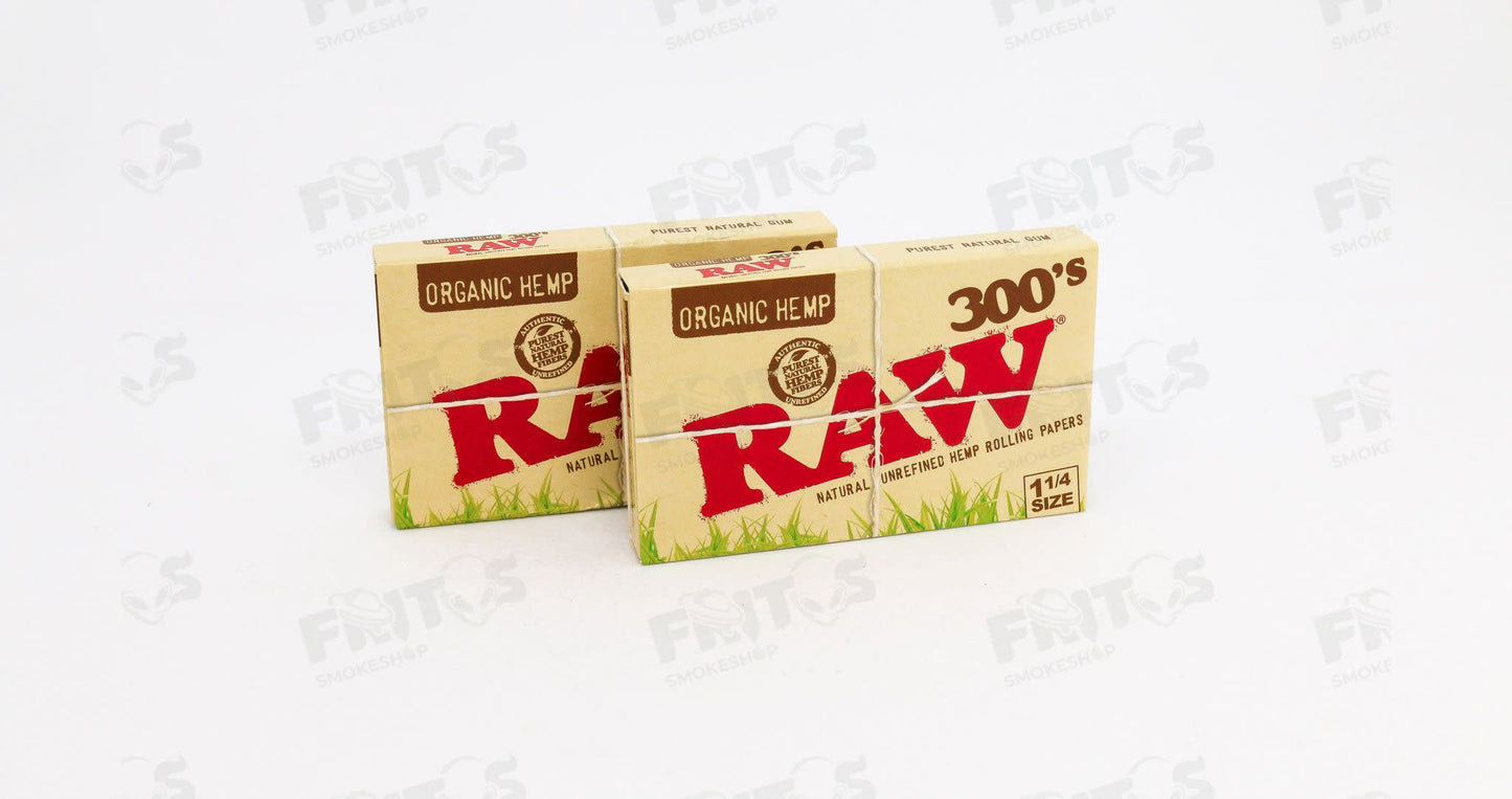 RAW Organic 300´s 1¼ - Fritos Club Smoke Shop