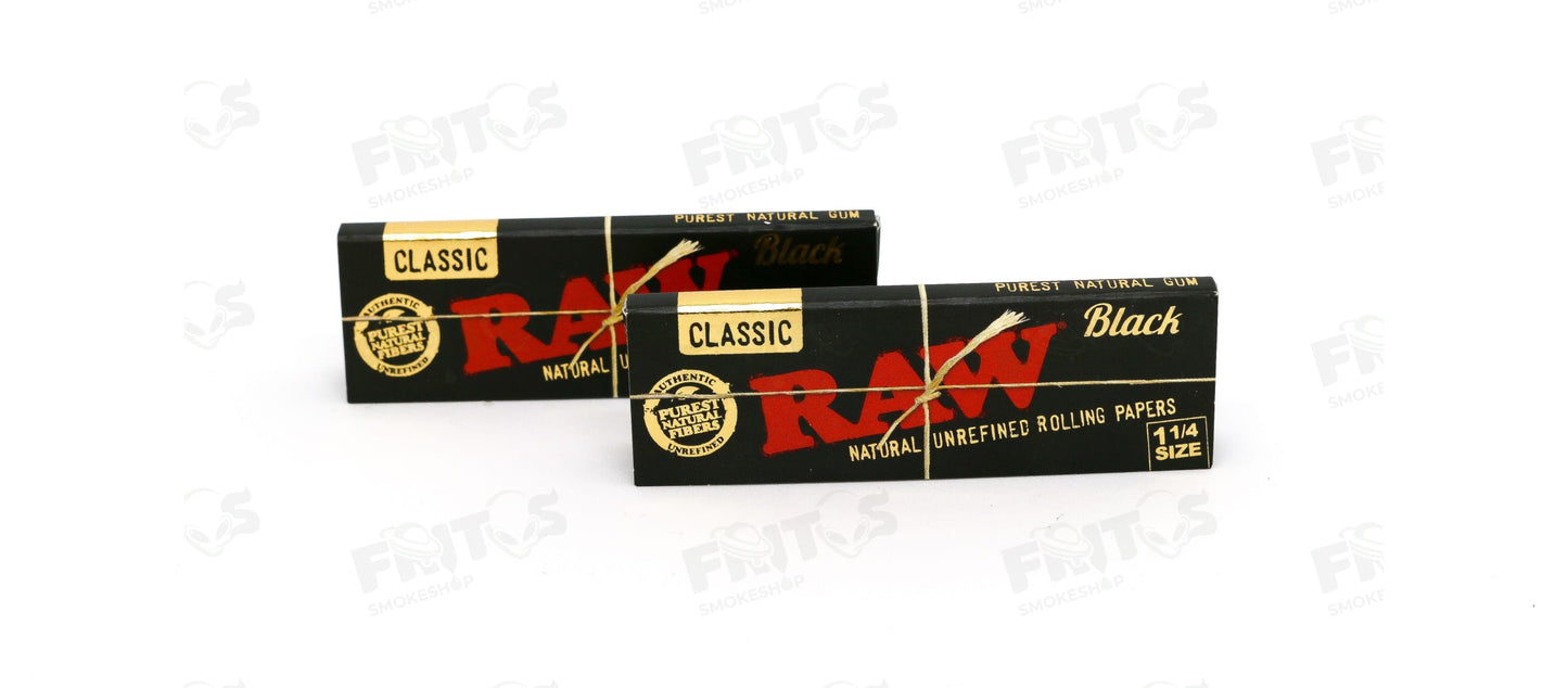RAW Black 1¼ 50 hojas - Fritos Club Smoke Shop