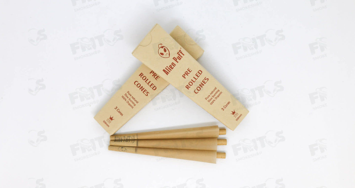 Conos Alien Puff Cafés King Size c/3 pzas - Fritos Club Smoke Shop