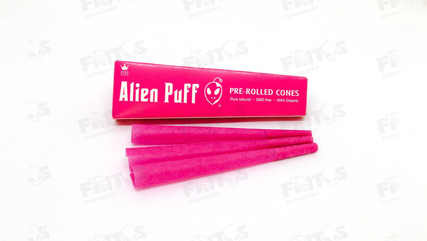 Conos Alien Puff Rosas King Size c/3 pzas - Fritos Club Smoke Shop