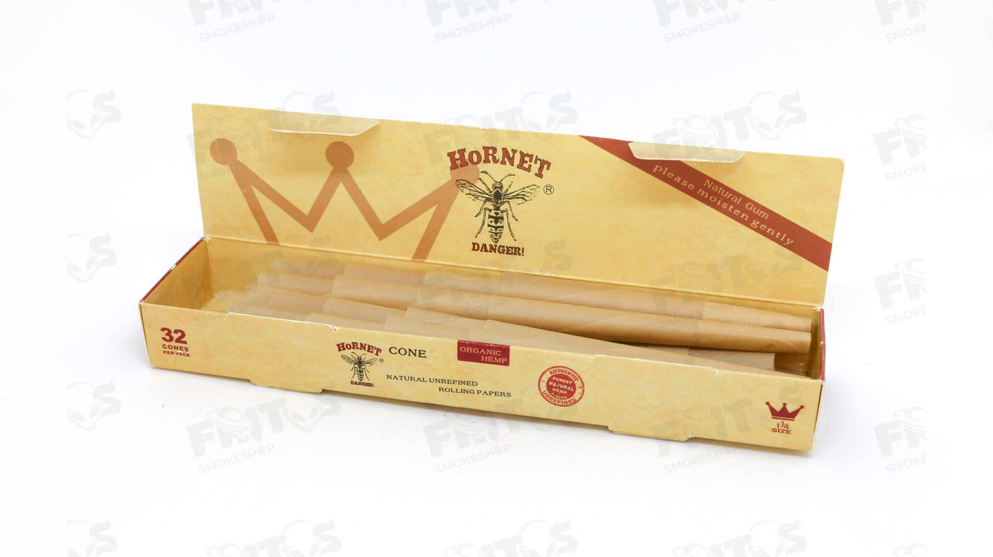 Conos Hornet Organic 1¼ c/32 pzas - Fritos Club Smoke Shop