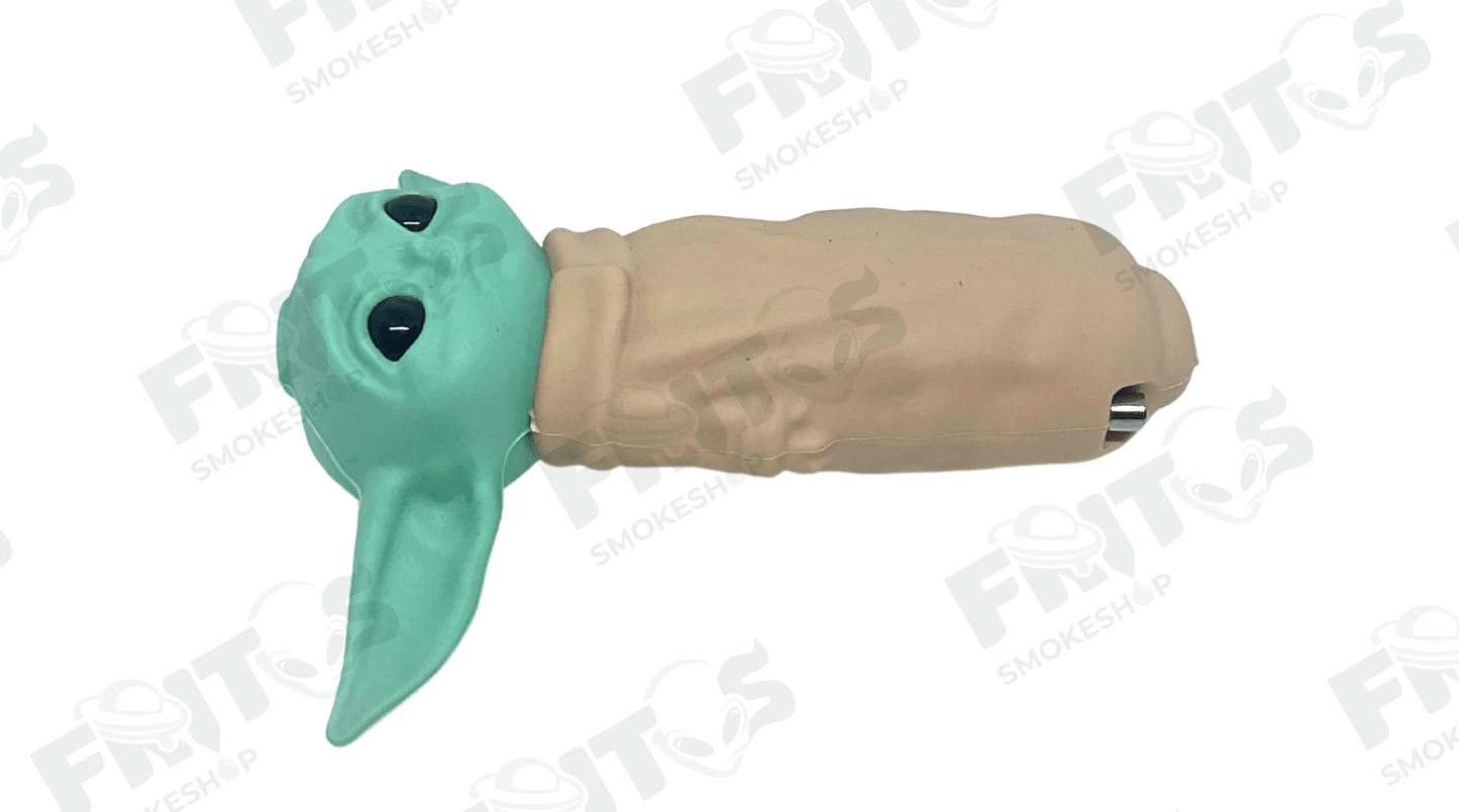 Pipa de Silicon Baby Yoda - Fritos Club Smoke Shop