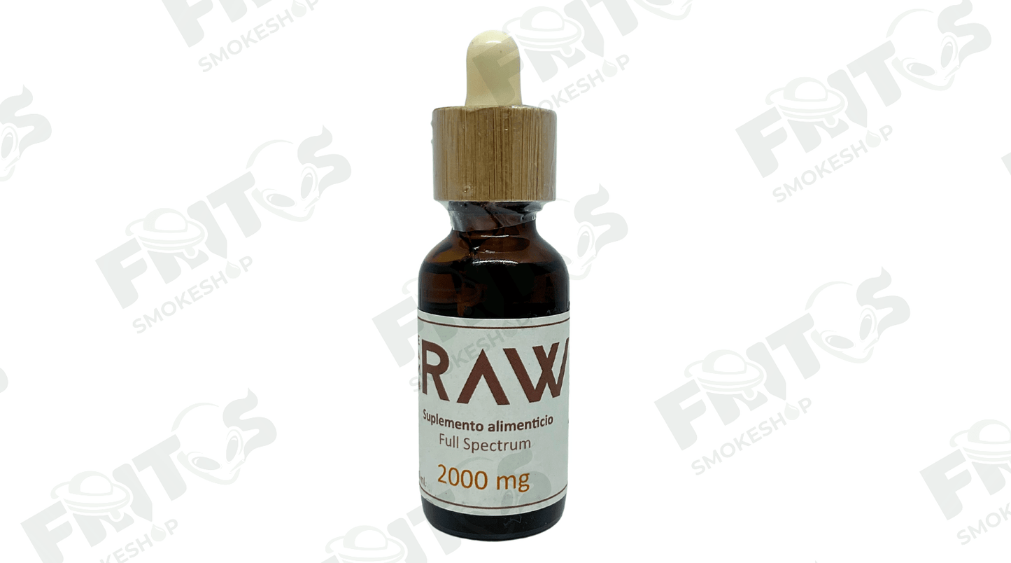 Gotero de CBD Full Spectrum 2000 mg Canna Raw - Fritos Club Smoke Shop