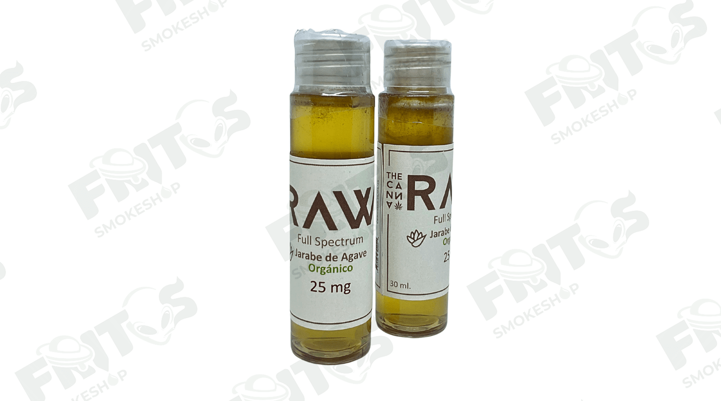 Jarabe de agave orgánico espectro completo 25 mg Canna Raw - Fritos Club Smoke Shop