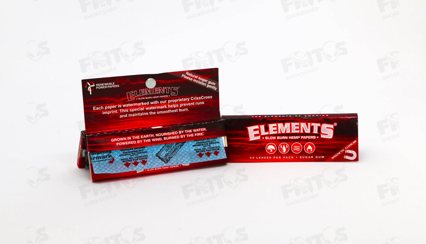 Elements Slow Burn Roja 1¼ 50 hojas